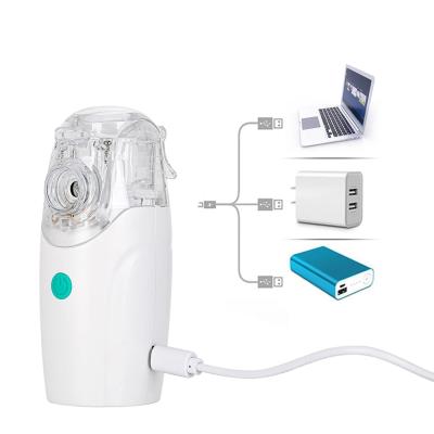 China For commercial & USB Handheld Rechargeable Atomizer Home Use Mini Nano Medical Mesh Inhaler Silent Mesh Nebulizer Ultrasonic Machine for sale