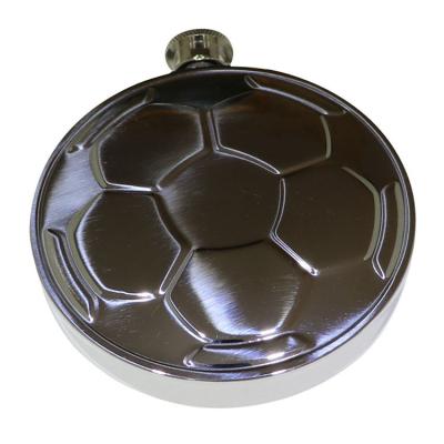 China Custom Europe Soccer Shaped 4.5oz 2022 Hip Flask Fifa World Cup Portable Hip Flask for sale