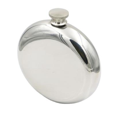 China Vintage Mirror Polished Outdoor Hip Flask 5oz Custom Logo Hip Flask For Party for sale