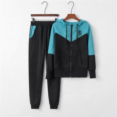 China Wholesale OEM Breathable Custom Black Fitted Sweatsuit Hooded Jogger Zipper Tracksuit Men Jogger Tracksuit for sale