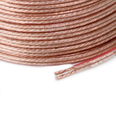 China A.W.G. Transparent Speaker Cable 2x0.5mm Speaker Wire Speaker 12 16AWG 14GA 14AWG for sale