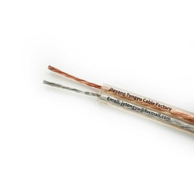 China Speaker Gold Silver Speaker Cable Wire OFC Copper CCA Audio Speaker Wire for sale