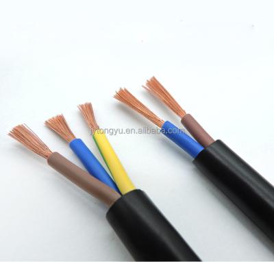 China Electrical Appliance Rvv 2*0.75mm 1mm 1.5mm 2.5mm 4mm Flexible PVC Power Cable for sale