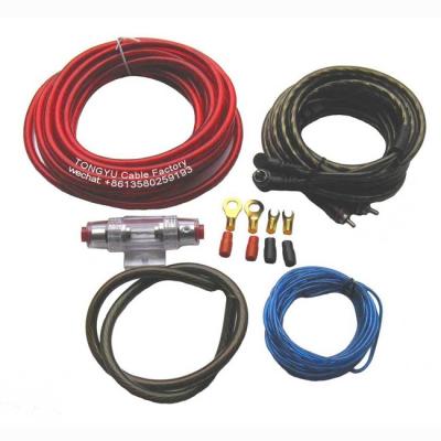 China Car Audio Subwoofer Wiring Kit 8ga Car Amplifier Wiring Amp Kit Auto Wires Car Audio Accessories for sale