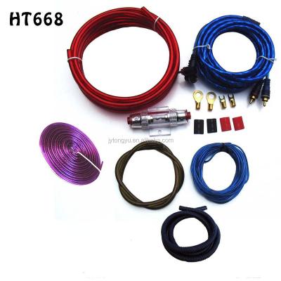 China Car Audio System Car Audio Amplifier Wiring Kit Amp Install Wiring Kit HT668 for sale