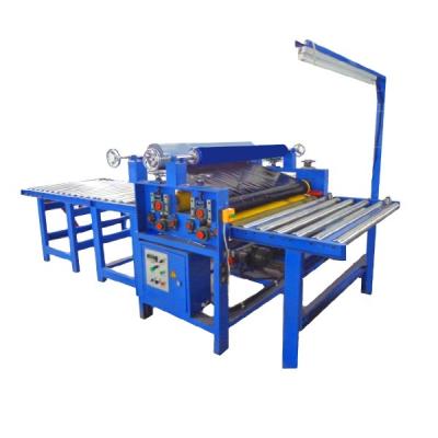 China machinery & Hardware Metal Stainless Steel MDF Wooden Board Door Sheet Flute Semi Automatic Roller Laminating PVC PU Film Coating Machine Laminator for sale