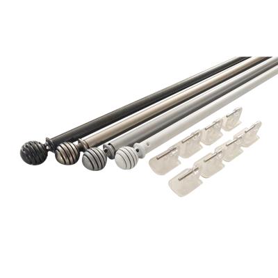 China Wholesale eco-friendly metal curtain finials and curtain rod accessory set for windows curtain rod pole for sale