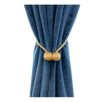 China Eco-friendly Luxurious Magnet Curtain Tieback Hangs Magnetic Curtain Clip Holders Tie Back Buckle for sale