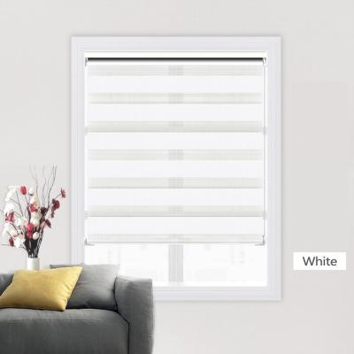 China Anti UV Sunscreen Zebra Roller Day Night Custom Window Blinds Shading Window Zebra Blinds for sale