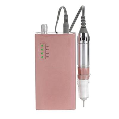 China 30000rpm Stainless Steel Wireless Nail Rechargeable Portable Cordless Polisher Nail Care Machine Electric Nails Drill for sale