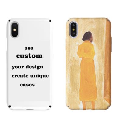 China thin & high quality custom sector printed lightweight 3D full plastic material sublimation case phone case for iphone XS for sale