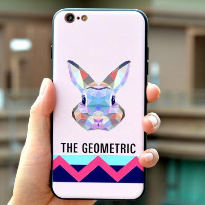 China thin & custom creative design lightweight soft plastic material 3D embossed Art Printing pattern silicone phone case for iPhone 7 for sale