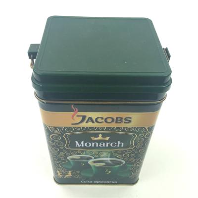 China Tea 250 500 1kg Jacobs Coffee Tin Container Coffee Tin Box Coffee Tin Cans With Clip Lid for sale