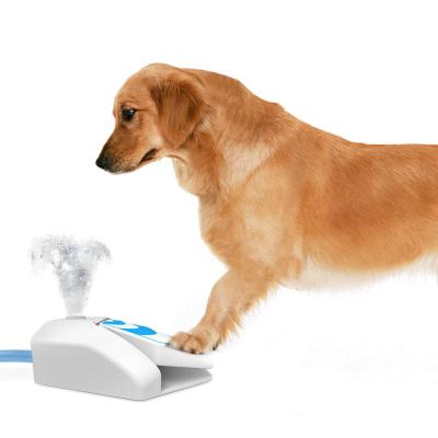 China Viable All for Paws Pet Accessories Durable Outdoor Drinking Water Dispenser Step On Water Dog Fountain for sale