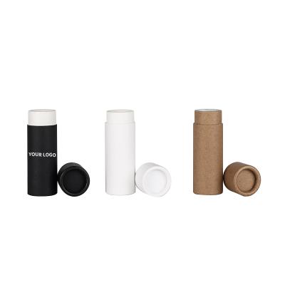 China Biodegradable Eco-Friendly Custom Wrapping Paper Lift Up Lipstick Lip Balm Cylinder Packaging Cardboard Lip Gloss Paper Tube for sale