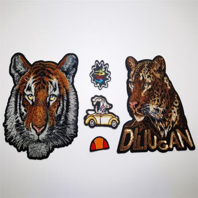 China Viable Factory Direct Sale Customized Clothing Shoe Logo Embroidery Fabric Canvas Embroidery Patch for sale