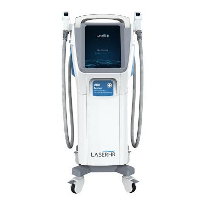 China 600W 2000W 808nm Diode Permanent Laser Hair Removal Machine With Dual Handle for sale