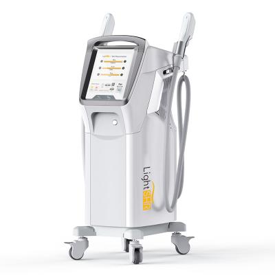 China 2 Handles OPT SHR IPL Laser Hair Removal Skin Rejuvenation Beauty Machine for sale