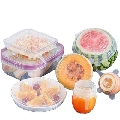 China Viable Keep Cool Silicone Food Cup Lid Cup Lids Silicone Pot Cover Heat Resistant Silicone Cool Cover Keep Food Fresh for sale