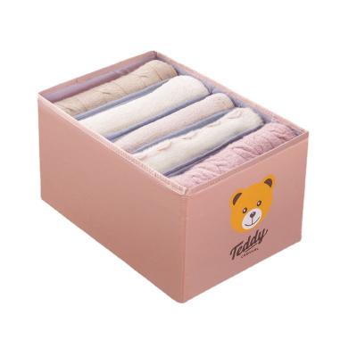 China Minimalist Large Cloth Storage Box Compartment Mobile Wardrobe Travel Storage Box for sale