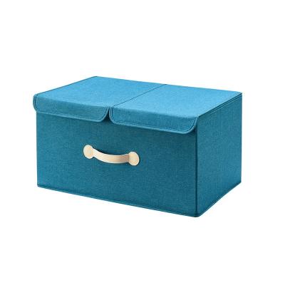 China Cotton Minimalist Stackable Storage Box Cabinet Debris Home Storage Box Set For Wardrobe for sale