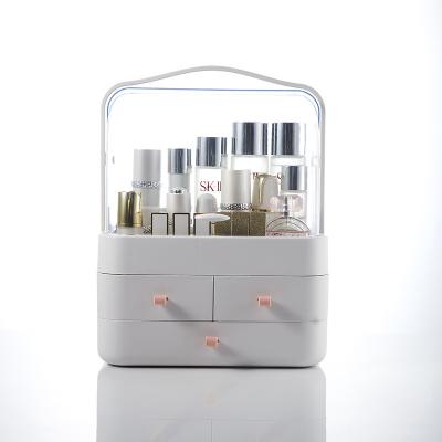 China Sustainable Cosmetic Storage Box Portable Skin Care Dust Proof Cosmetic Storage Box for sale