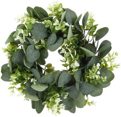 China Flower Garland Eucalyptus Greenery Garland of Indor Leaf Decoration Door for sale