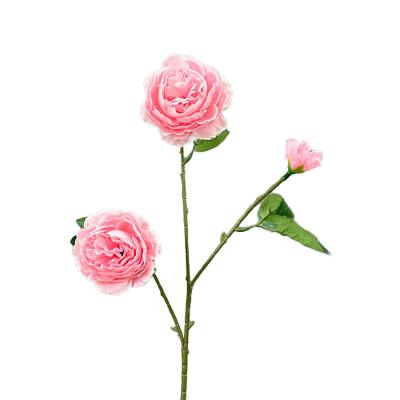 China Art Decor Real Touch Artificial Flowers Single Heads Rose Bouquet Artificial Roses Flowers for sale