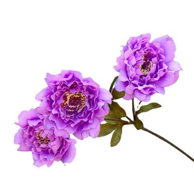 China Art Decor High Quality Artificial Flower Decor Wedding Peonies Artificial Flower Group for sale