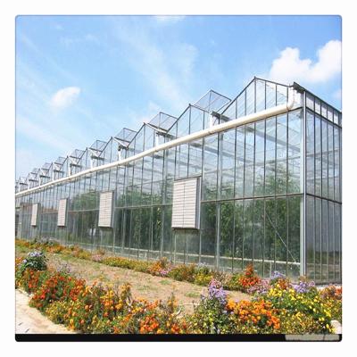 China Stable Structure Easily Assembled Multi-span Cheap Intelligent Glass Greenhouse Hydroponic Agriculture Greenhouse for sale