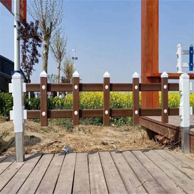 China New Design Cheap Wrought Iron Fence Panel Steel Metal Sustainable Picket Fence Ornamental for sale