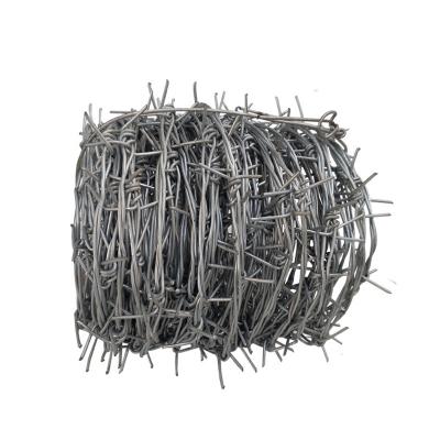 China Large Galvanized Double Protection Factory Supply Twisted Barbed Wire Cost Per Roll for sale