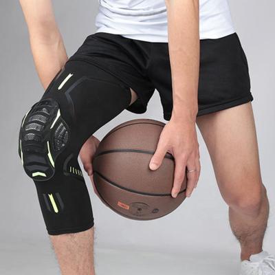 China Breathable Honeycomb Compression Calf Knee Pads Support Anti-Collision Knee Brace For Basketball Soccer for sale