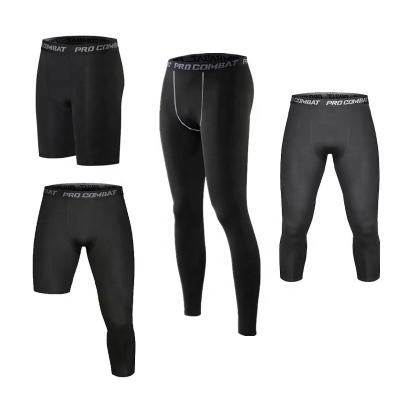 China Men Bodybuilding Fitness Sports Breathable Compression Pants Mens Basketball Tights Gaiters for sale