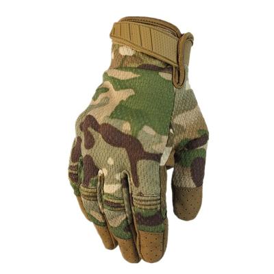 China Non-slip Breathable Touch Screen Outdoor Motorcycle Full Finger Racing Mountaineering Climbing Tactical Gloves for sale