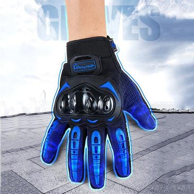 China Soft Touch Top Quality Adjustable Wrist Padded Palm and Fist Full Thinner Off Road Motorcycle Motocross Gloves for sale