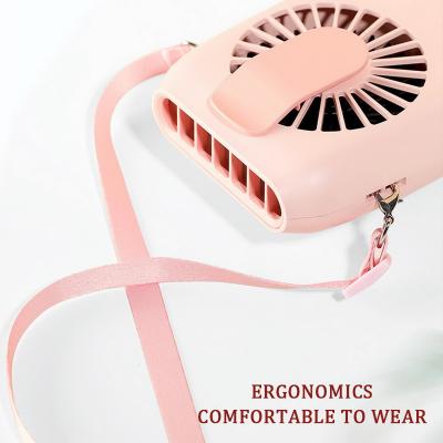 China Hotel Size USB Neck Fan Mini Fan Handheld Multi-Function Portable Charging Hanging Desk Fans Small for sale