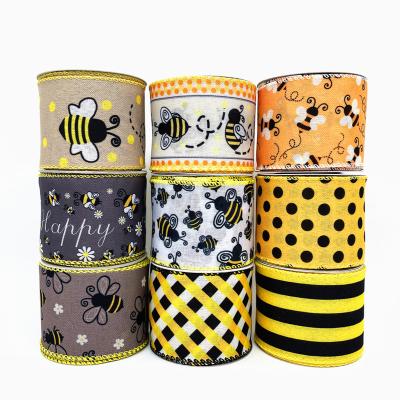 China Wholesale Craft Ribbon Craft Decoration Ribbon Gift Roll Bee Recyled Party Summer Packaging Ribbon for sale