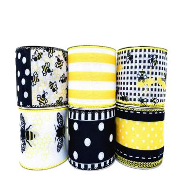 China Wholesale Craft Ribbon Craft Decoration Ribbon Gift Roll Bee Recyled Party Summer Packaging Ribbon for sale