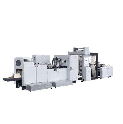 China Building Material Shops ZONTAI Food Paper Bag Making Machine With Printing 500pcs/min Online Production Capacity 150-500 pcs/min for sale