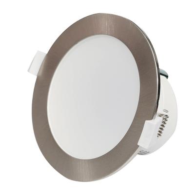 China Aluminum SAA Logo Brand Customized Dimmable 10W LED Downlight with Satin Chrome Ring for sale