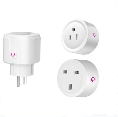 China Commercial UK EU USA Amazon Tuya Alexa Customized Logo Brand Wifi Smart Plug for sale