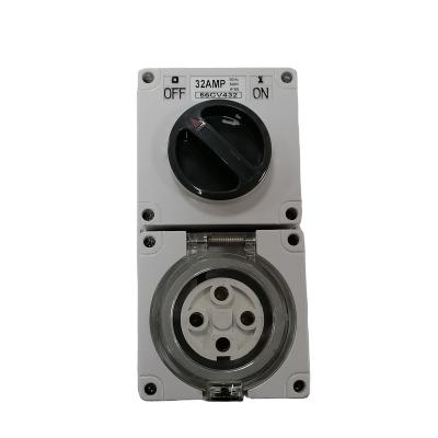 China Industrial Waterproof Electrical Industrial Isolator Switch Outlet Outlet for sale