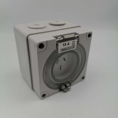 China 250V IP66 Industrial Flat 3 Pins Industrial Socket Outlet for sale