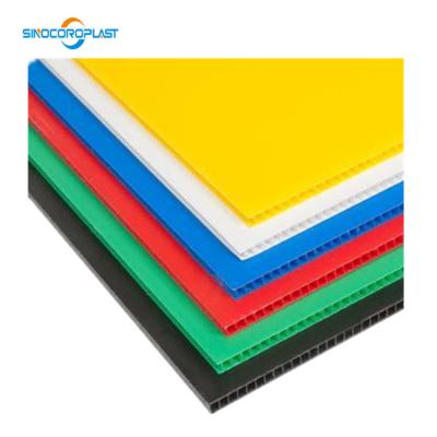 China PP 10mm Plastic Corrugated Board 10mm PP Sheet 10mm Coroplast for sale