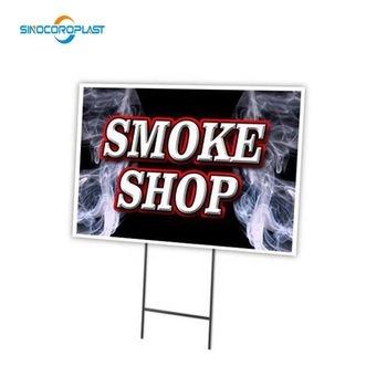 China Modern Customized PP Corrugated Groove Inscription Board Political Yard Sign Sets for sale