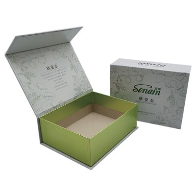 China Fashion Biodegradable Paper Packaging Gift Box With Magnetic Closure Fold Custom Magnetic Paper Box for sale