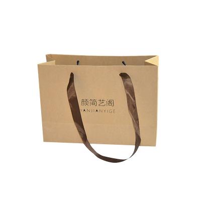 China Biodegradable Custom Catering Fast Food Kraft Paper Takeout Bag For Restaurant Packaging for sale