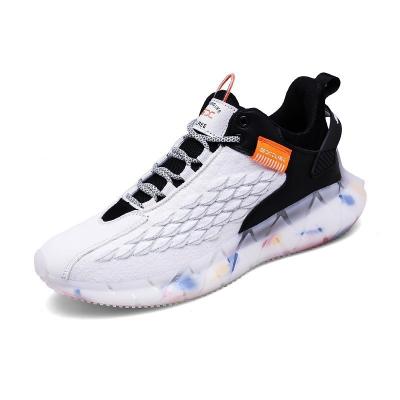 China Wholesale Rubber Custom Men's Basketball Shoes Breathable Cushioning Non-slip Gym Training Sports Basketball Sneakers for sale