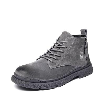 China Men's waterproof shoes line leather high boots 2021 winter new style, thick and boots, Tiktok, Boots.boots for sale